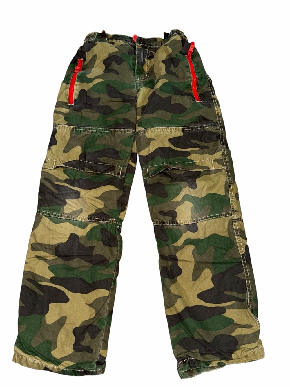 Mini Boden Lined Camo Cargo Pants